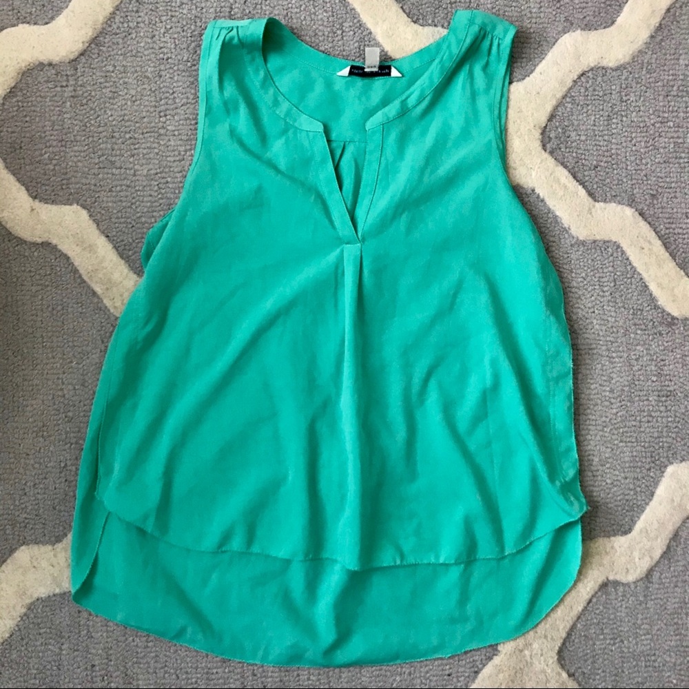 American Eagle Outfitters Turquoise Sleeveless Tank Top Size XS